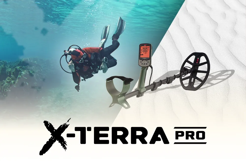 ¡Busca tesoros submarinos! Vea cómo X-Terra Pro puede ayudarle a descubrir hallazgos bajo el mar